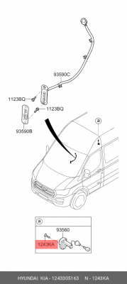 Саморез 1243305163 HYUNDAI KIA