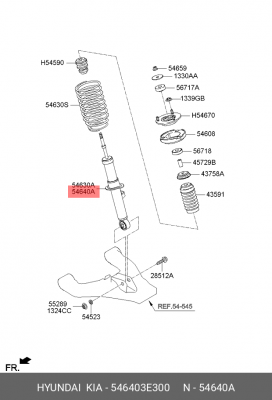 Амортизатор подвески 54640-3E300 HYUNDAI KIA