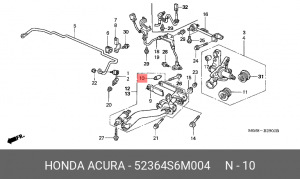 Сайлентблок 52364-S6M-004 HONDA