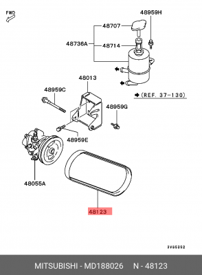 Ремень приводной MD188026 MITSUBISHI