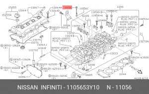 Болт крепления 11056-53Y10 NISSAN
