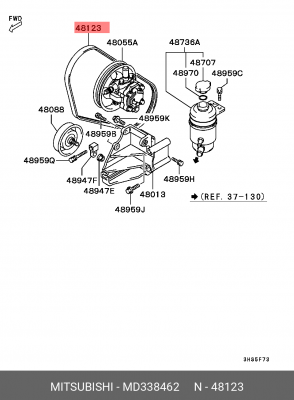 Ремень приводной MD338462 MITSUBISHI