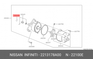 Кольцо уплотнительное 22131-78A00 NISSAN
