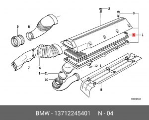 Фильтр воздушный 13 71 2 245 401 BMW