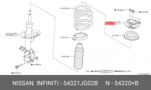 Опора амортизатора подвески 54321-JG02B NISSAN