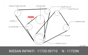 Ремень приводной 11720-S9710 NISSAN