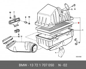 Фильтр воздушный 13 72 1 707 050 BMW