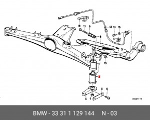Сайлентблок 33 31 1 129 144 BMW