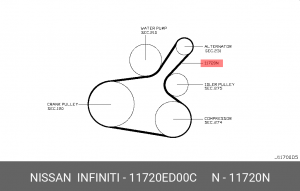 Ремень приводной 11720-ED00C NISSAN