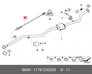 Датчик кислородный (лямбда-зонд) 11 78 7 530 285 BMW