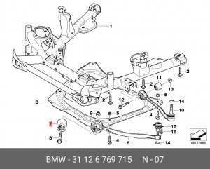 Сайлентблок 31 12 6 769 715 BMW