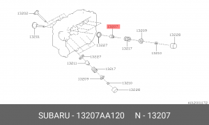 Колпачок маслосъемный 13207AA120 SUBARU