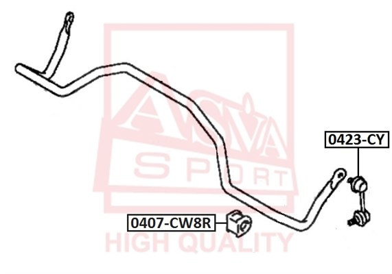 Стойка стабилизатора 0423-CY ASVA
