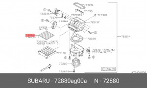 Фильтр салона 72880AG00A SUBARU