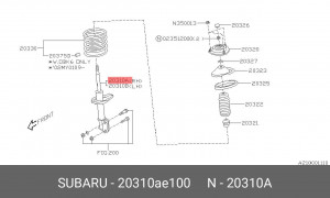 Амортизатор подвески 20310AE100 SUBARU