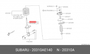 Амортизатор подвески 20310AE140 SUBARU