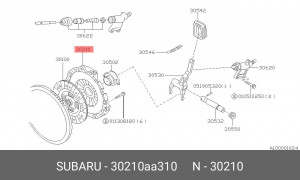 Деталь 30210AA310 SUBARU