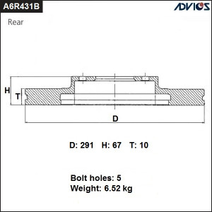  A6R431B ADVICS