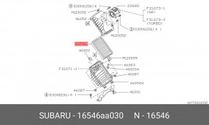 Фильтр воздушный 16546AA030 SUBARU