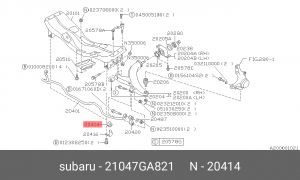 Втулка стабилизатора 21047-GA821 SUBARU