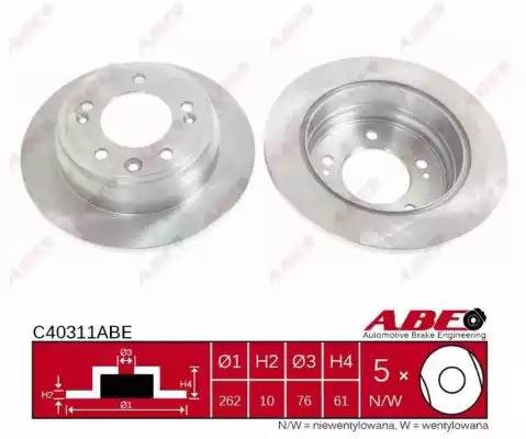 Диск тормозной C40311ABE ABE