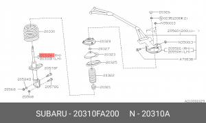 Амортизатор подвески 20310FA200 SUBARU