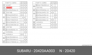 Стойка стабилизатора 20420-AA003 SUBARU