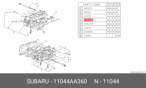 Прокладка ГБЦ 11044AA360 SUBARU