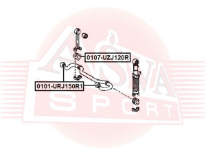 Стабилизатор поперечной устойчивости 0101-URJ150R1 ASVA