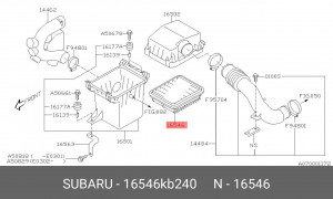 Фильтр масляный двигателя 16546KB240 SUBARU