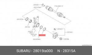 Подшипник ступицы колеса 28015TA000 SUBARU