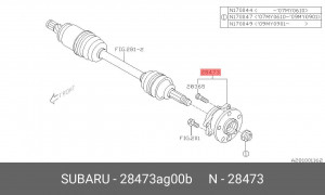 Ступица колеса 28473-AG00B SUBARU