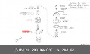 Амортизатор подвески 20310AJ020 SUBARU