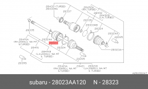 Пыльник ШРУСа 28023-AA120 SUBARU