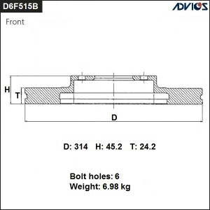  D6F515B ADVICS