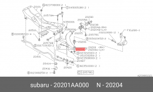 Сайлентблок 20201-AA000 SUBARU