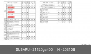 Деталь 21520GA400 SUBARU