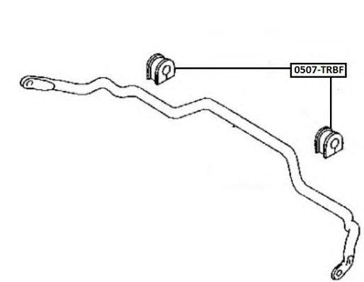Втулка стабилизатора 0507-TRBF ASVA