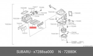 Фильтр салона X7288SA000 SUBARU